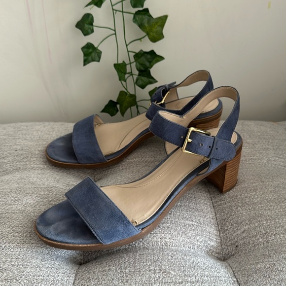 •worn•Blue Sandals Heels Cole Haan - Picture 2 of 10
